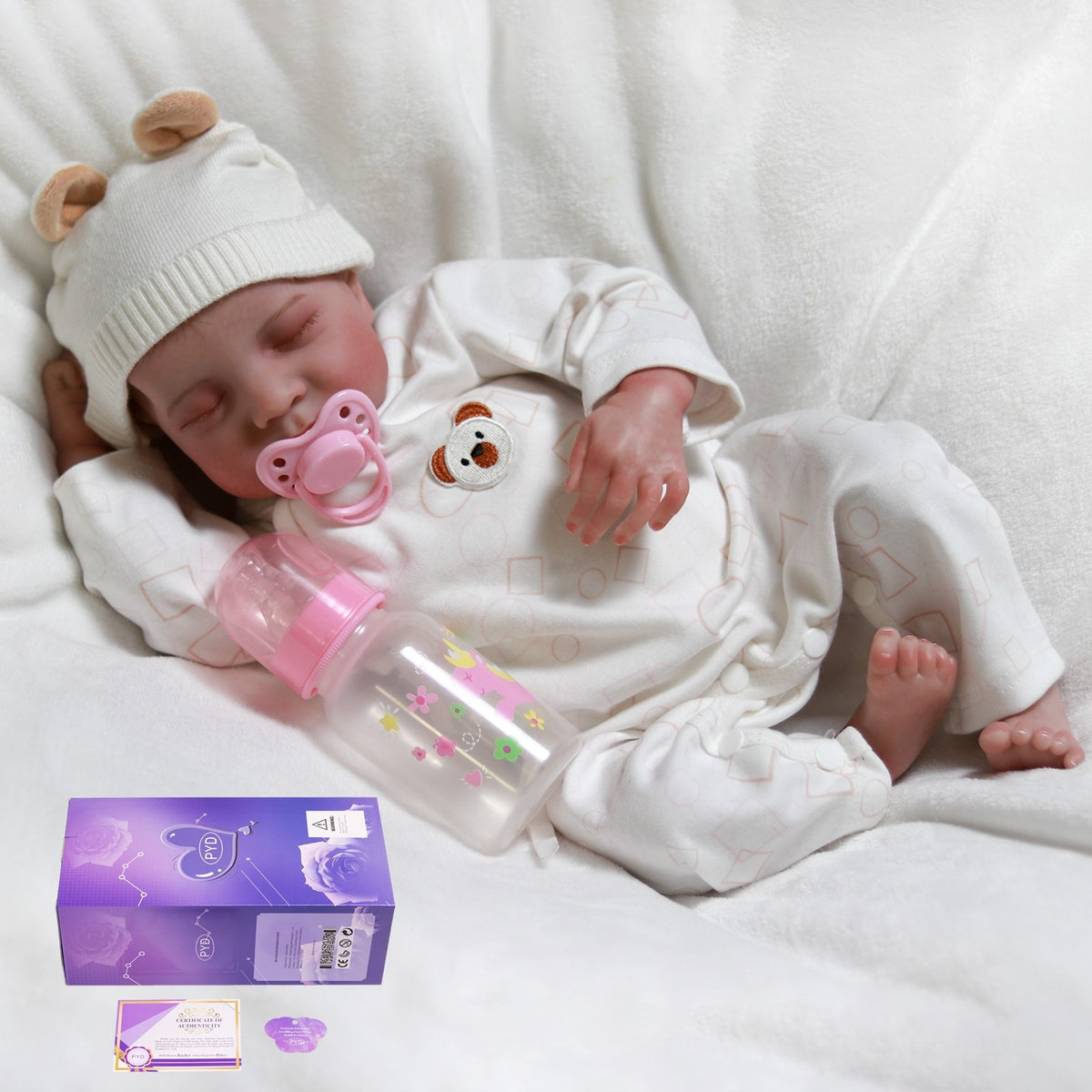 Handmade Reborn Dolls Vinyl Silicone Realistic Newborn Baby Girl Doll Xmas Gift