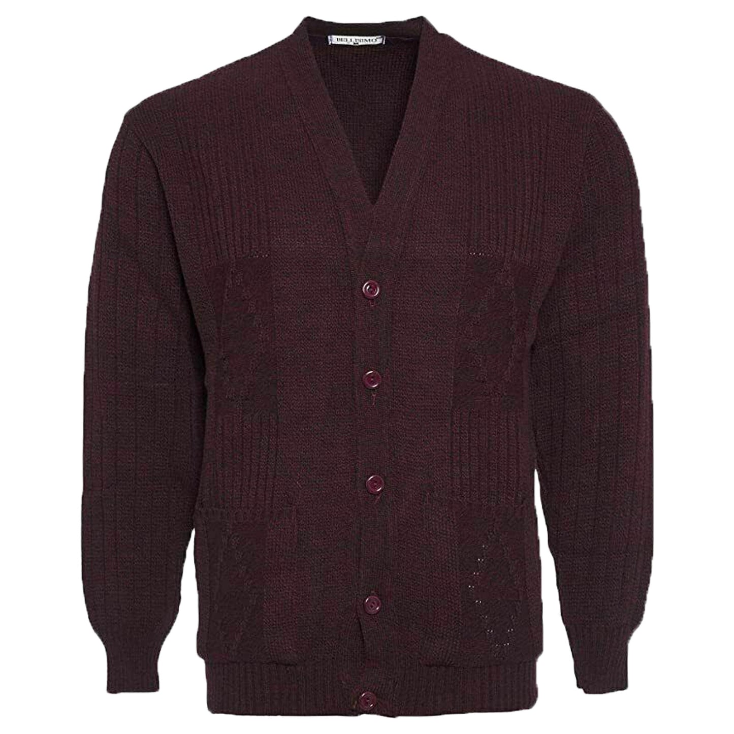 MENS AZTEC PATTERN CARDIGAN ZIP POCKET THICK WINTER WARM SWEATER KNITTED JUMPER