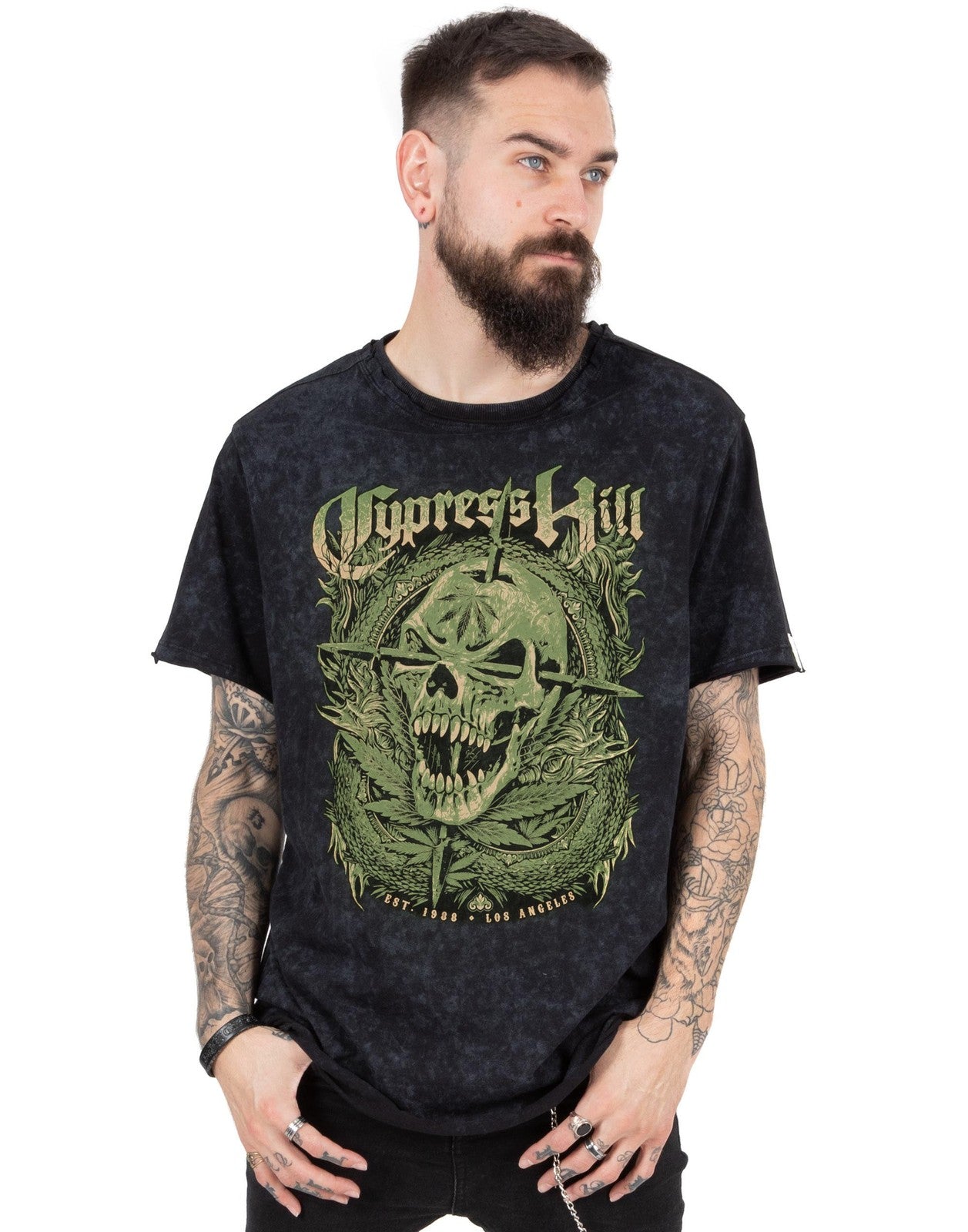 Cypress Hill Short Sleeved T-Shirt | Mens Black | Official Merch