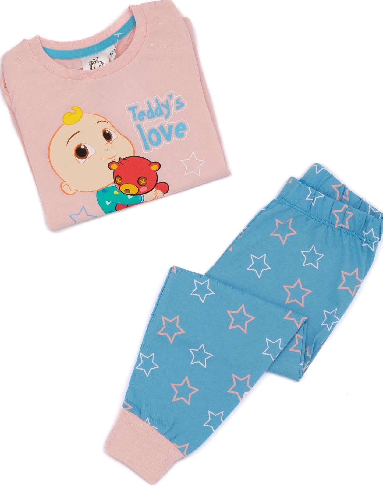 Cocomelon Long Sleeve Long Leg Pyjama Set | Girls Pink | Official Merch