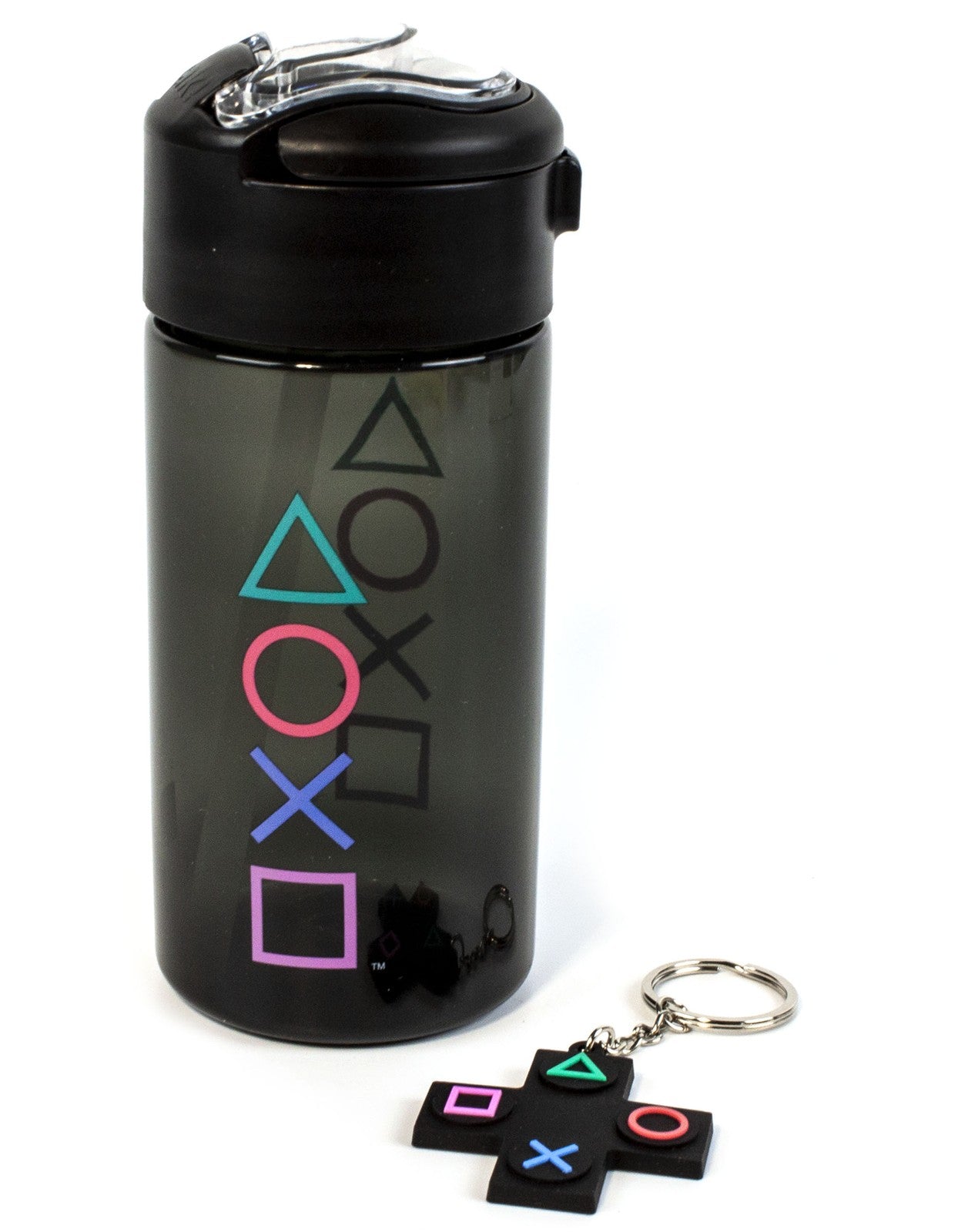 PlayStation Spout Water Bottle | Womens Black | Official Merch