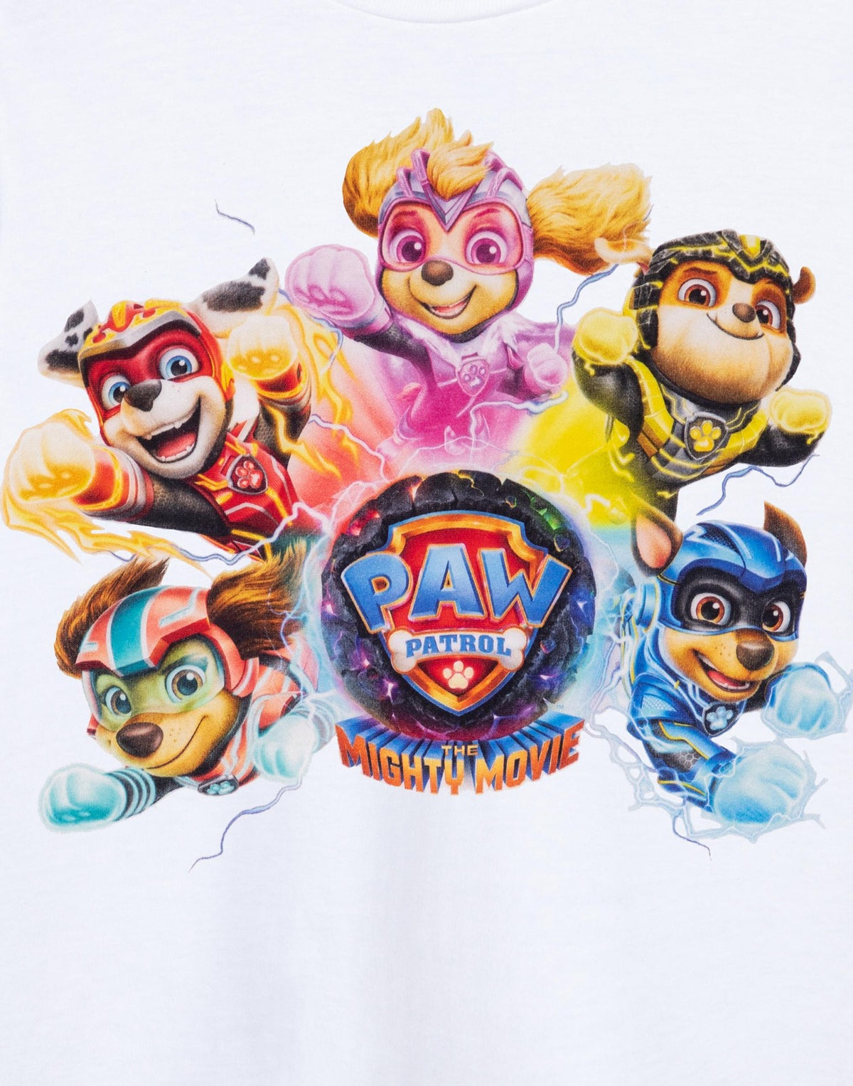 Paw Patrol Short Sleeved T-Shirt | Unisex Kids White | Official Merch