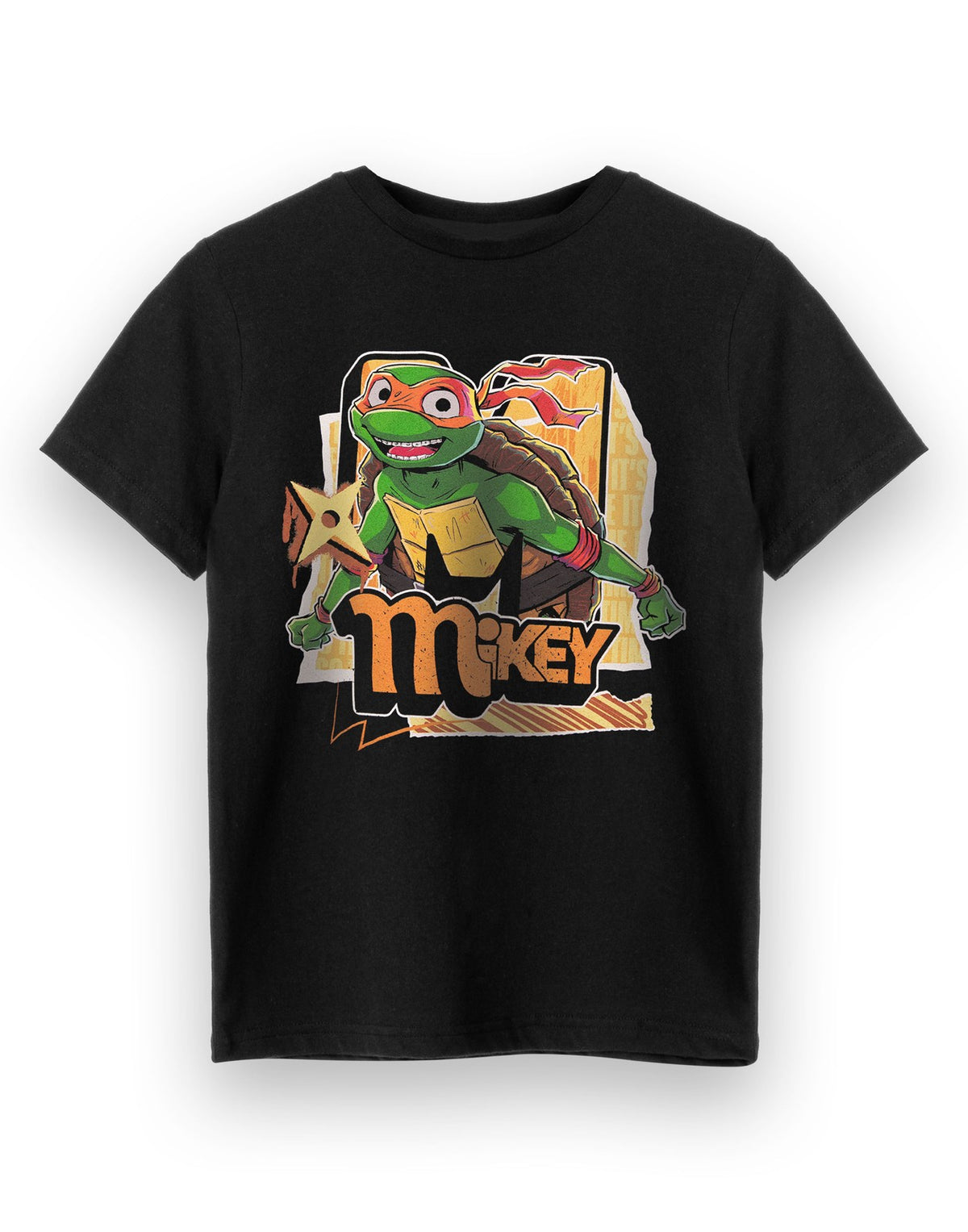 Teenage Mutant Ninja Turtles Short Sleeved T-Shirt | Boys Black | Official Merch