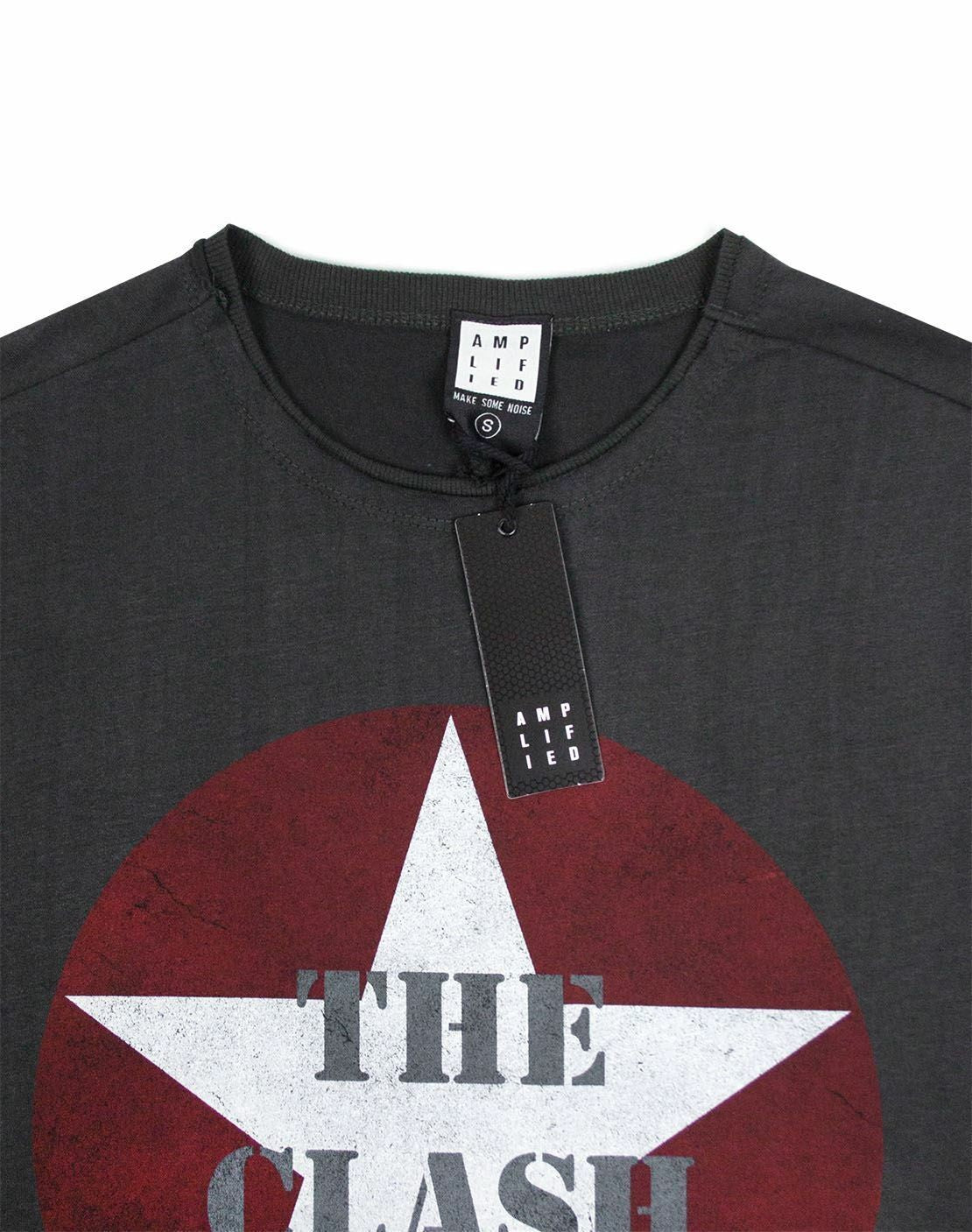 Amplified Clothing Short Sleeved T-Shirt | Mens Grey | Official Merch