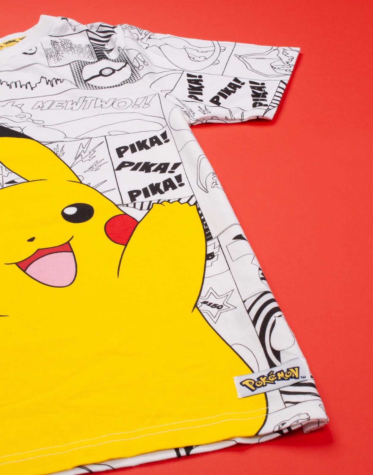 Pokemon Short Sleeved T-Shirt | Boys Grey | Official Merch