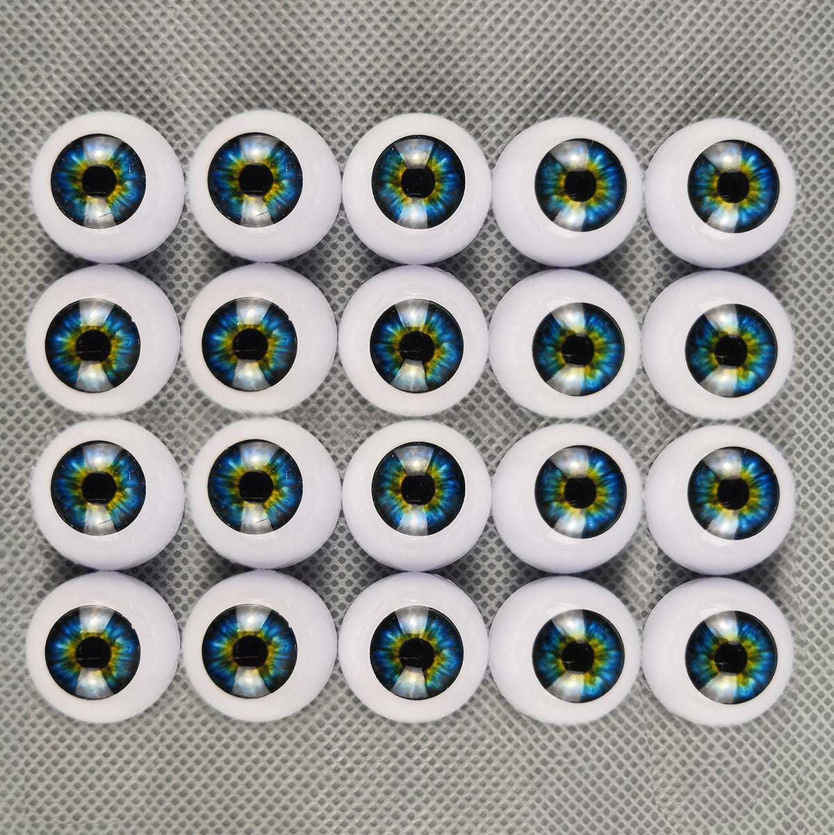 10 Pairs Half Round Acrylic Eyes Eyeballs for Reborn Baby Dolls Kit DIY Repair
