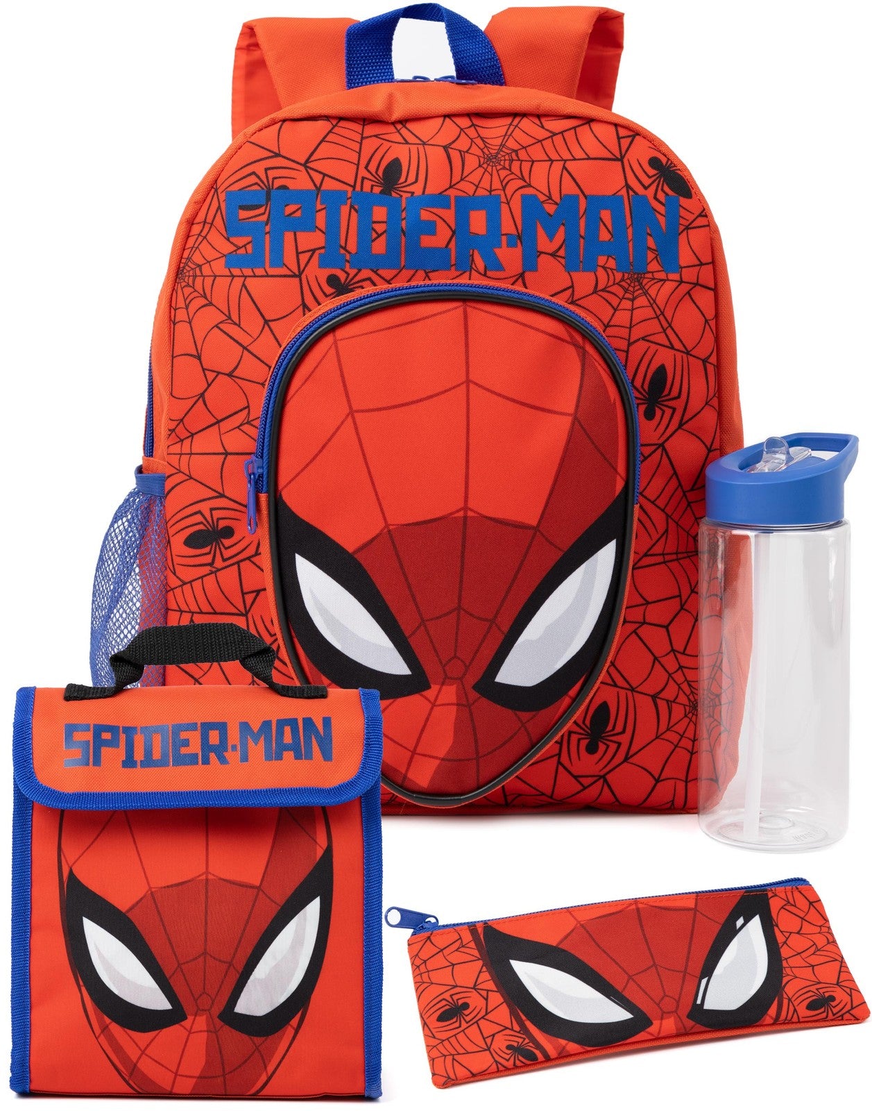 Marvel 4 Piece Backpack Set | Unisex Kids Red | Official Merch