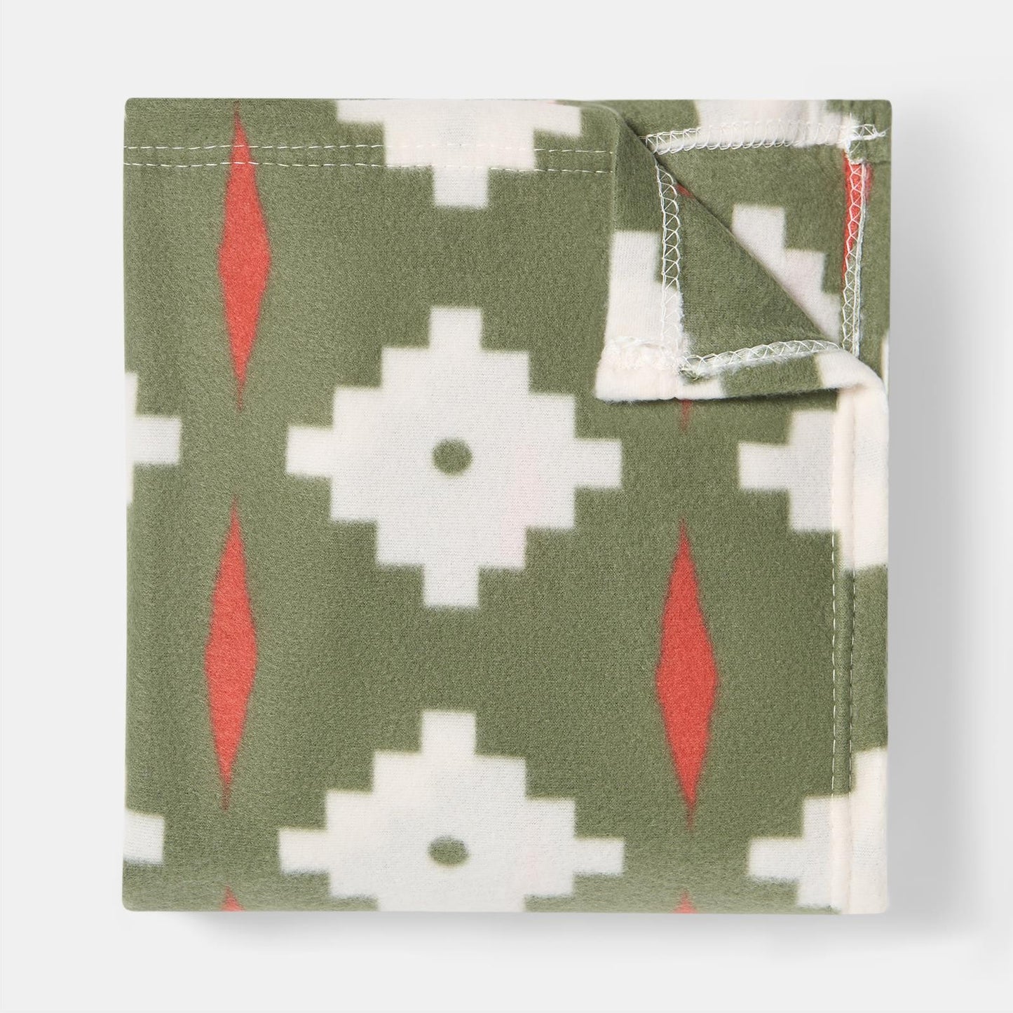 OHS Geo Print Throw Soft Blanket Polar Fleece Lightweight Bedspread