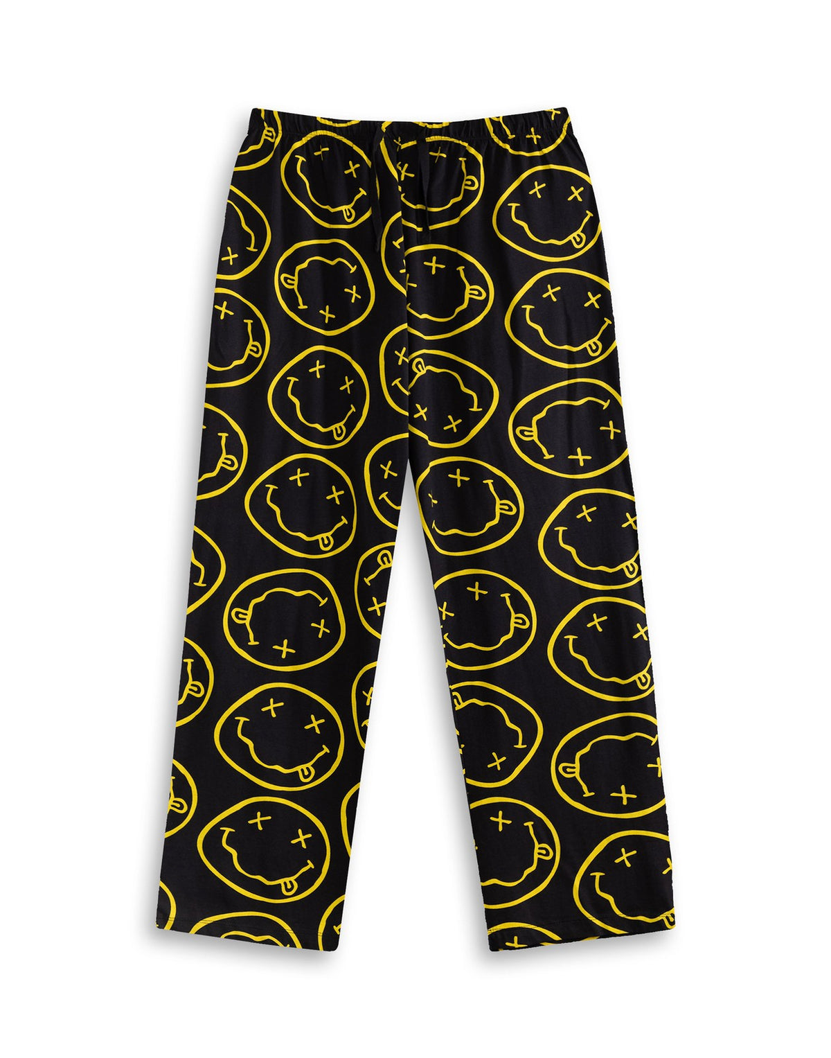 Nirvana Short Sleeve Long Leg Pyjama Set | Mens Black | Official Merch