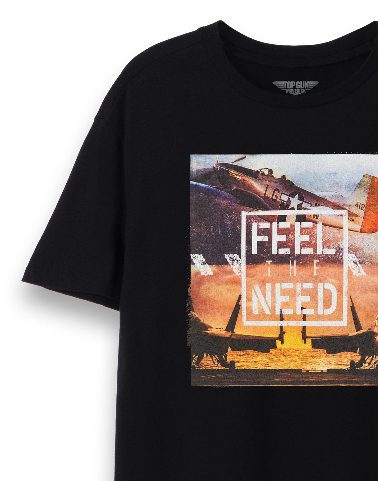 Top Gun: Maverick Short Sleeved T-Shirt | Mens Black | Official Merch