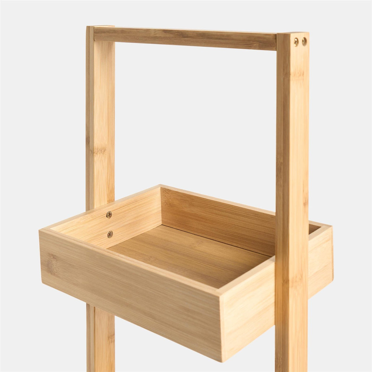 OHS Bamboo Bathroom Caddy 3 Tier Freestanding Shower Storage Organiser
