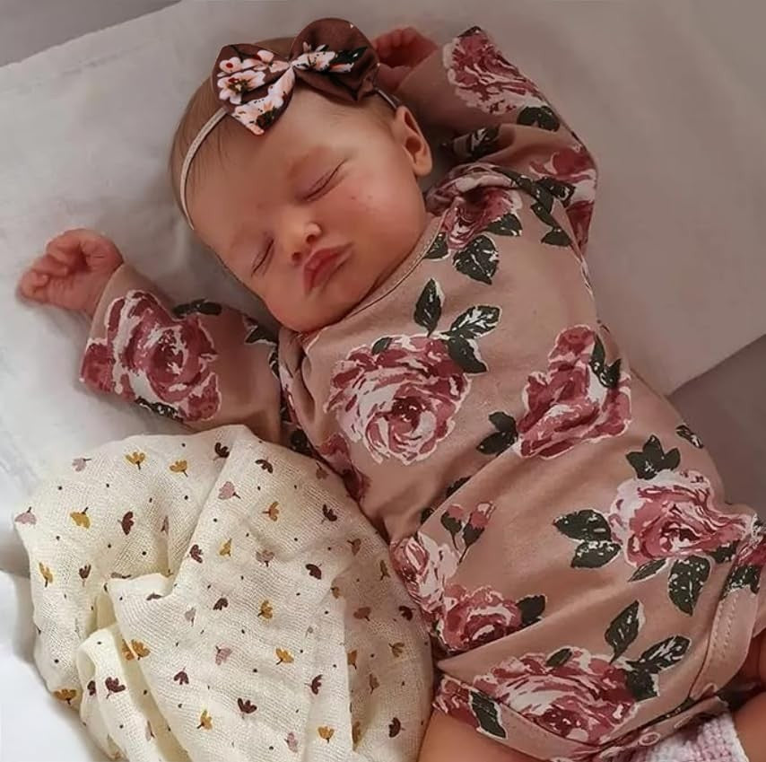 Reborn Baby Dolls Vinyl Silicone Realistic Handmade Newborn Girl Doll Xmas Gift