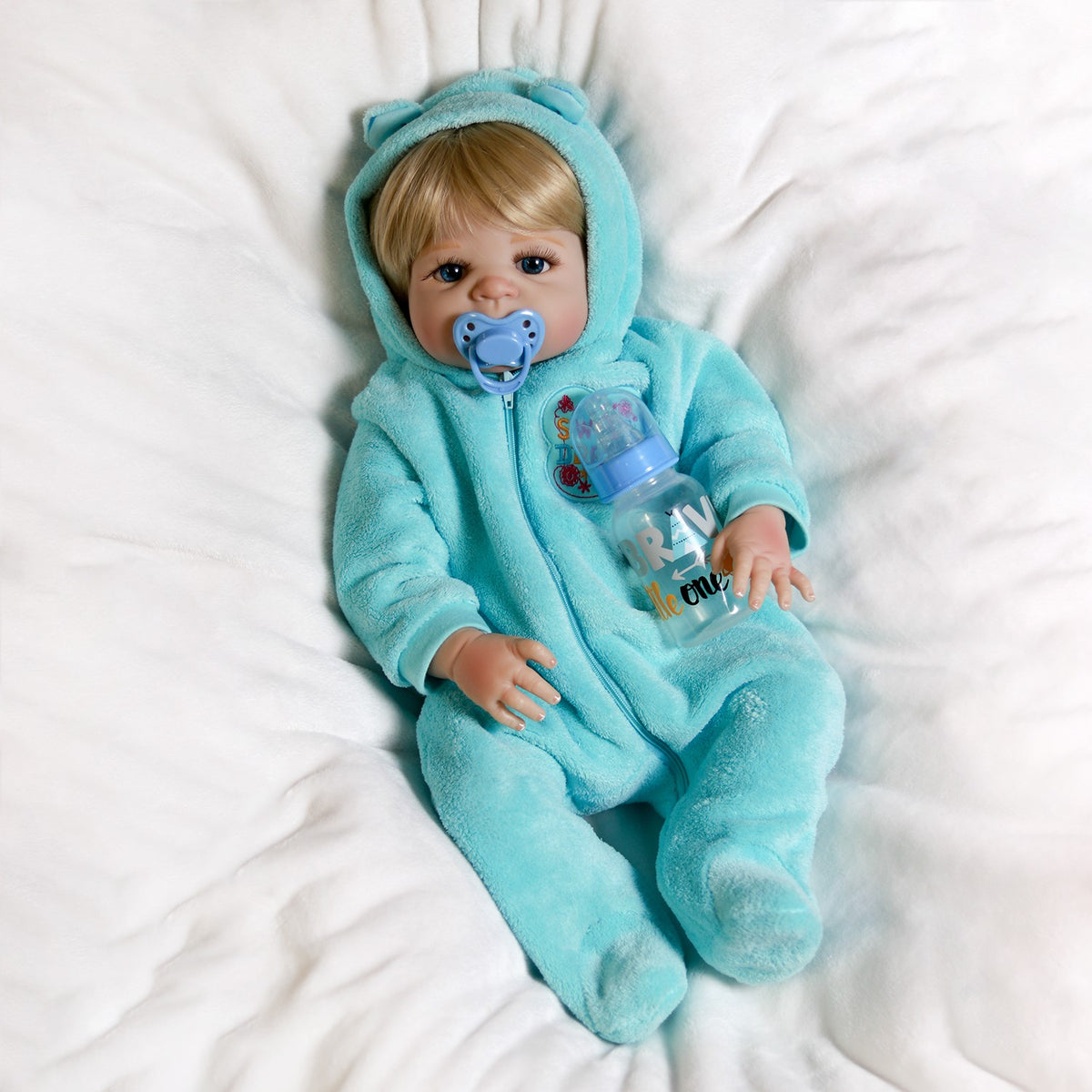 22'' Twins Reborn Baby Dolls Full Body Vinyl Silicone Boy Girl Waterproof Gifts