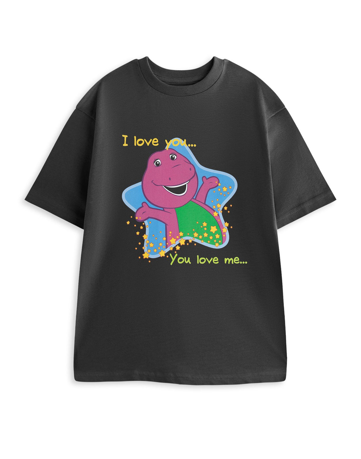 Barney Short Sleeved T-Shirt | Womens Charcoal | Official Merch