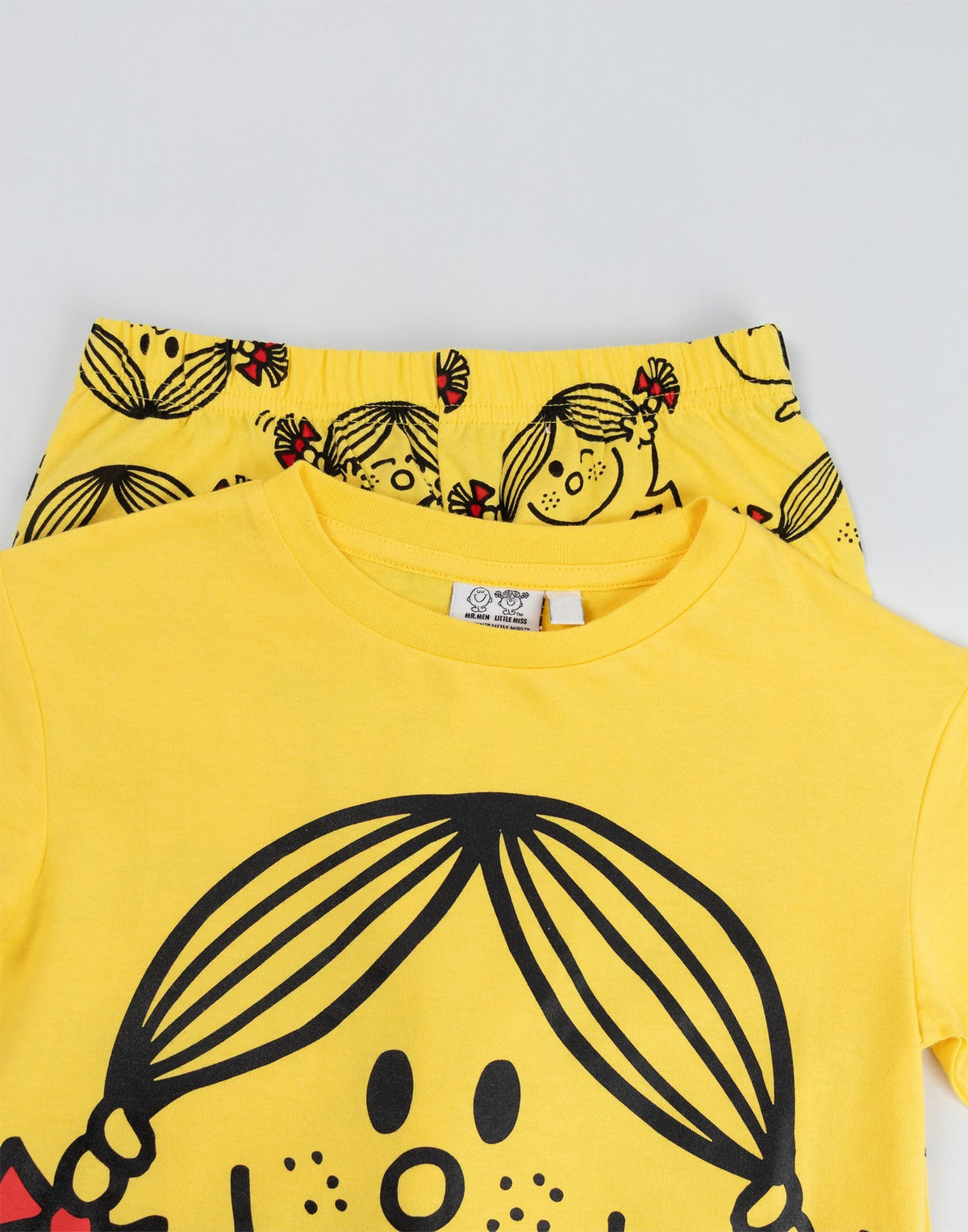 Mr. Men & Little Miss Long Sleeve Long Leg Pyjama Set | Girls Yellow | Official