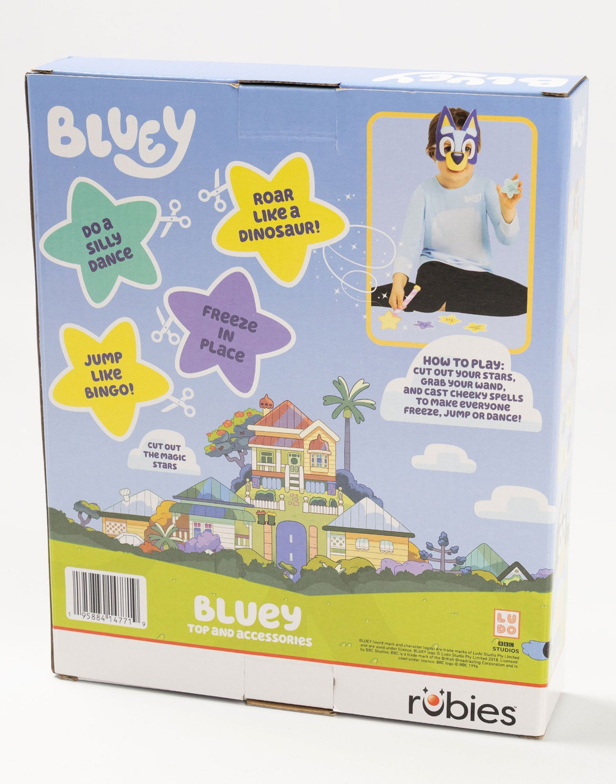 Bluey 4 Piece Costume | Unisex Kids Blue | Official Merch