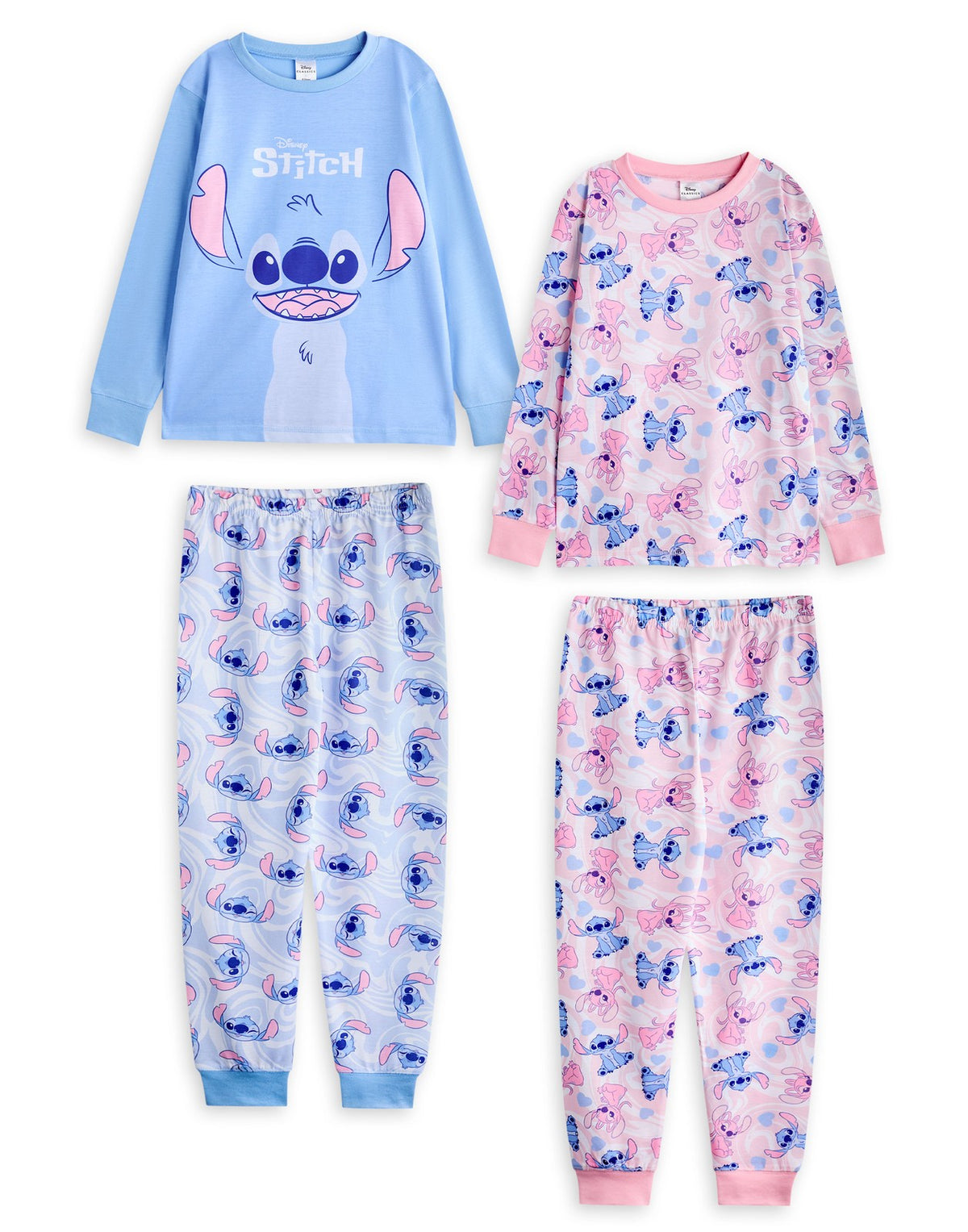 Disney Multi-Pack of 2 Long Sleeve Long Leg Pyjama Set | Girls Mutlicoloured | O