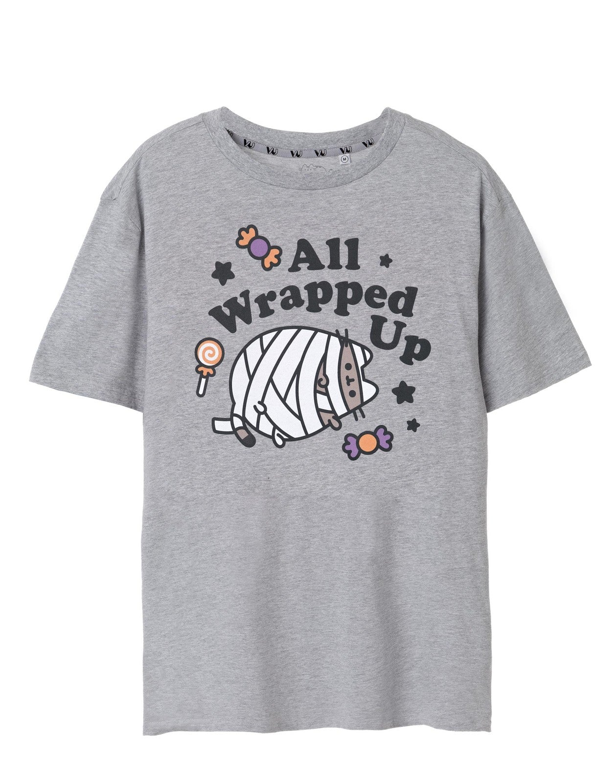 Pusheen Short Sleeved T-Shirt | Womens Grey Marl | Official Merch
