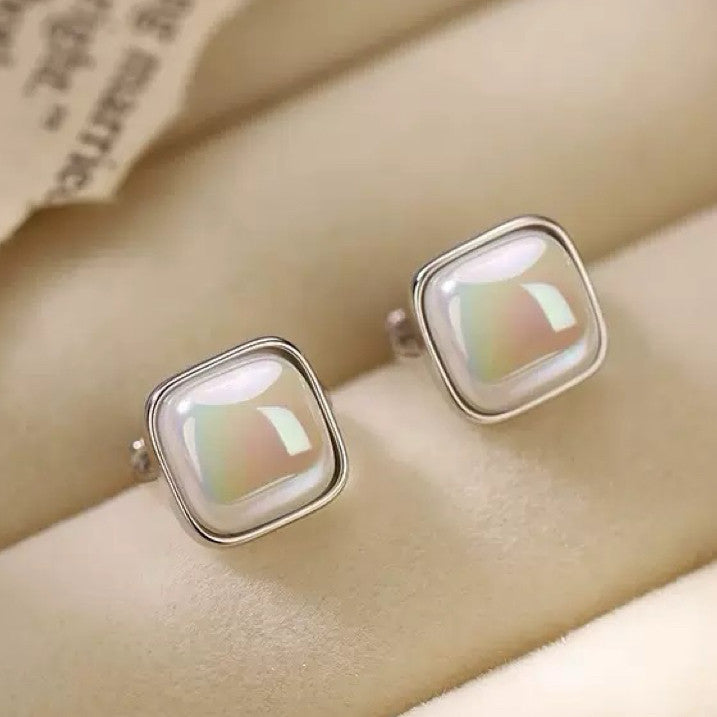 925 Sterling Silver Elegant Pearl Hoop Earrings Jewellery Women Girls Gift UK