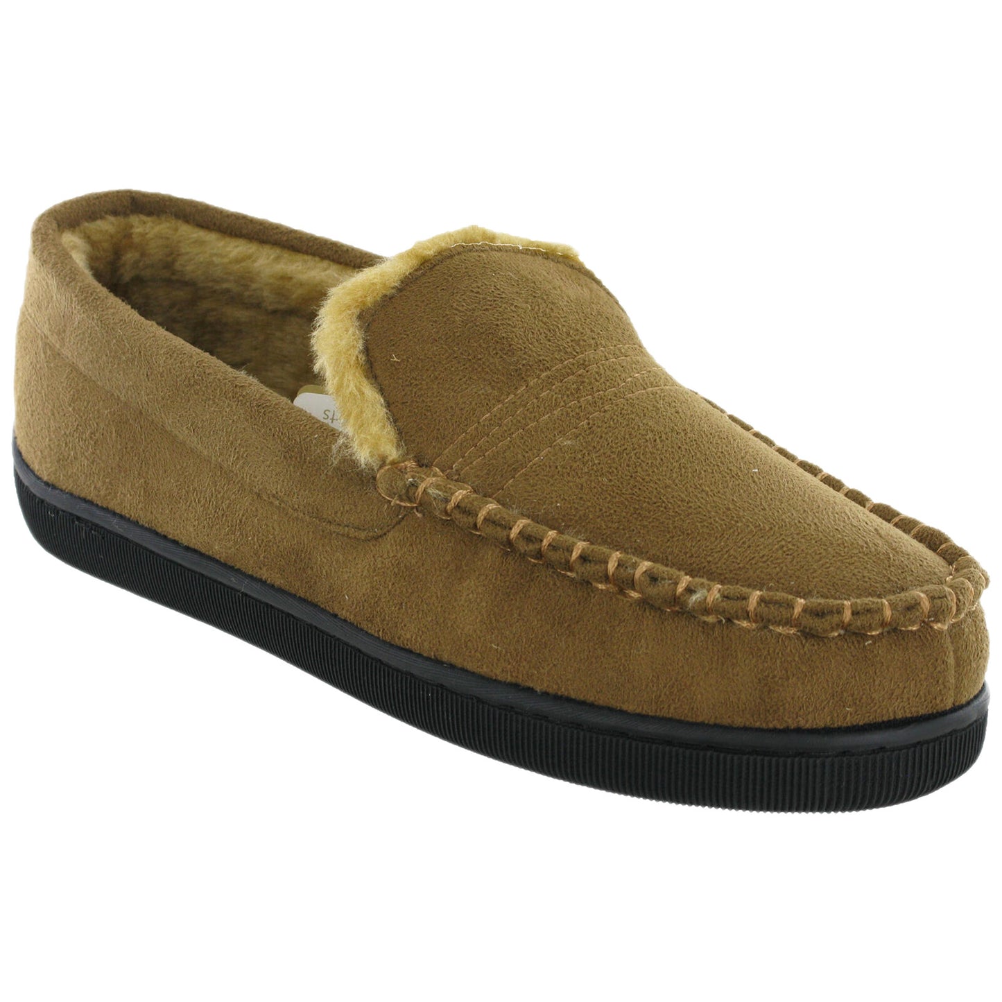 DR KELLER MENS SLIPPERS STRAP FLEECE UPPER WARM  CUSHIONED CASUAL SLIP ON SHOES