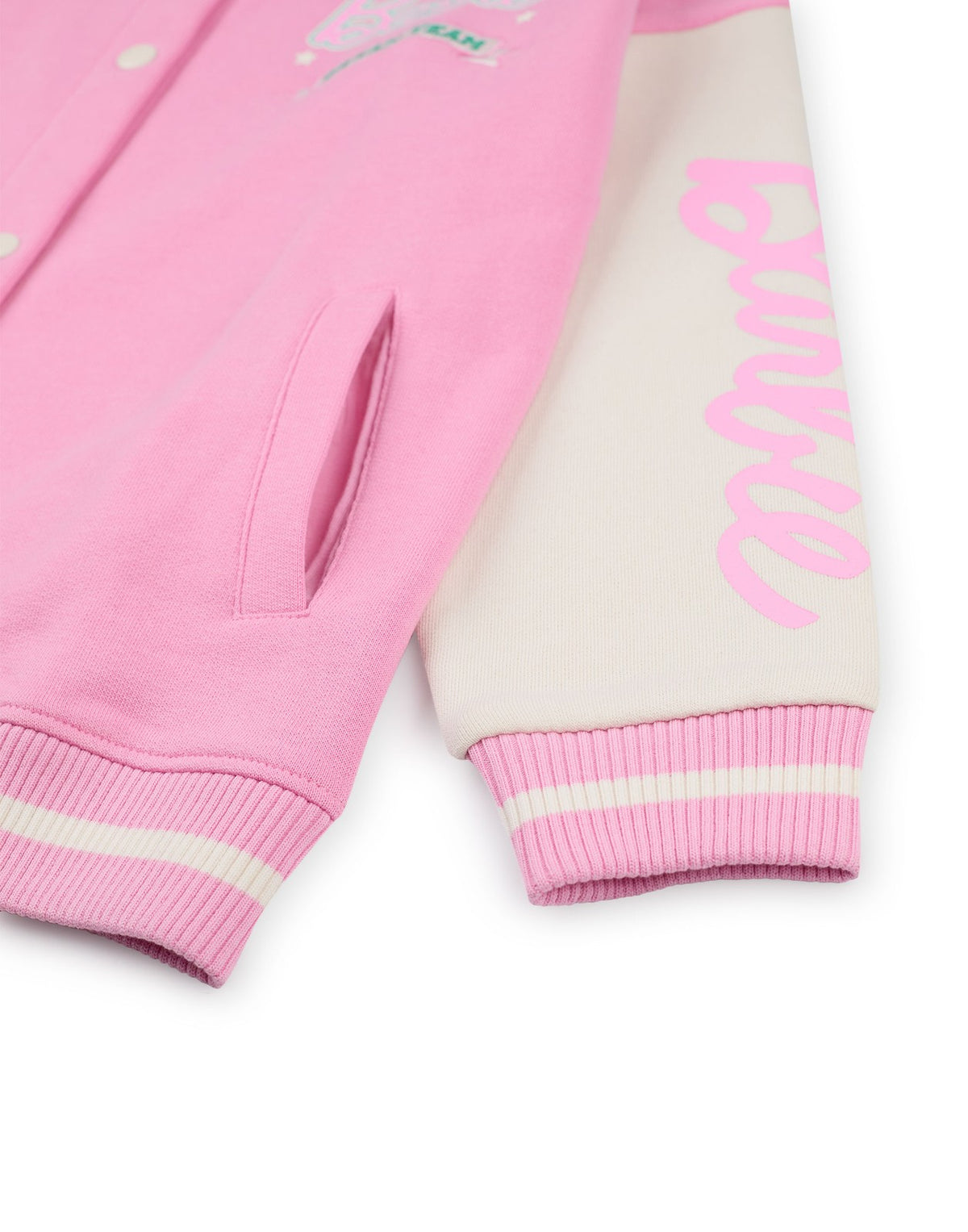 Barbie Varsity Jacket | Girls Pink | Official Merch