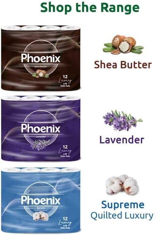 Phoenix Soft Aloe Vera Fragranced Luxury Toilet Rolls Bulk Buy - Quilted White 3