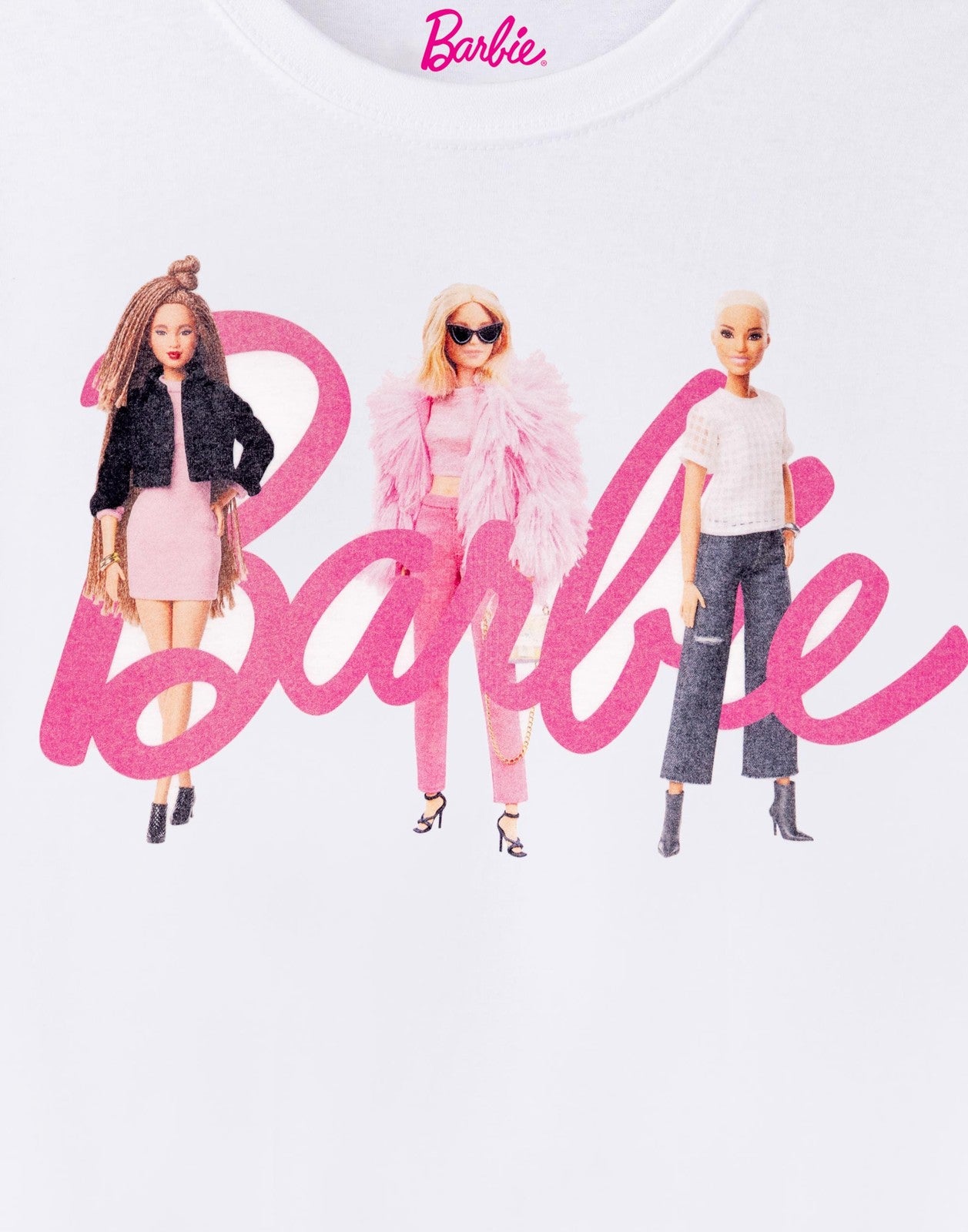 Barbie Short Sleeved T-Shirt | Womens White | Official Merch