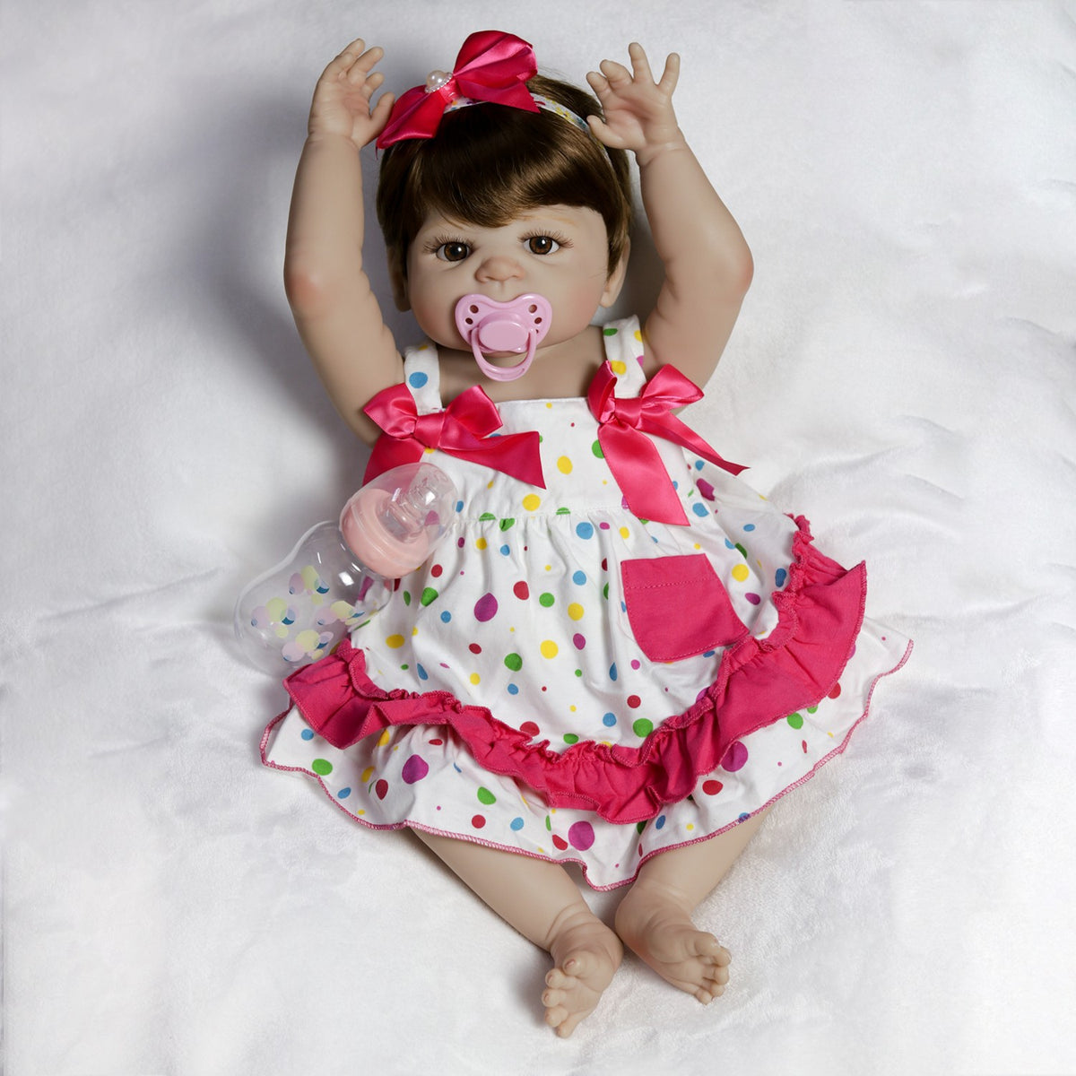 22'' Realistic Twins Reborn Baby Dolls Full Body Vinyl Silicone Boy Girl Gift UK