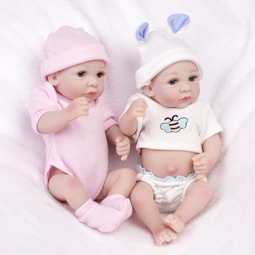 Lifelike Reborn Dolls Full Body Vinyl Silicone Waterproof Newborn Girl/Boy/Twins