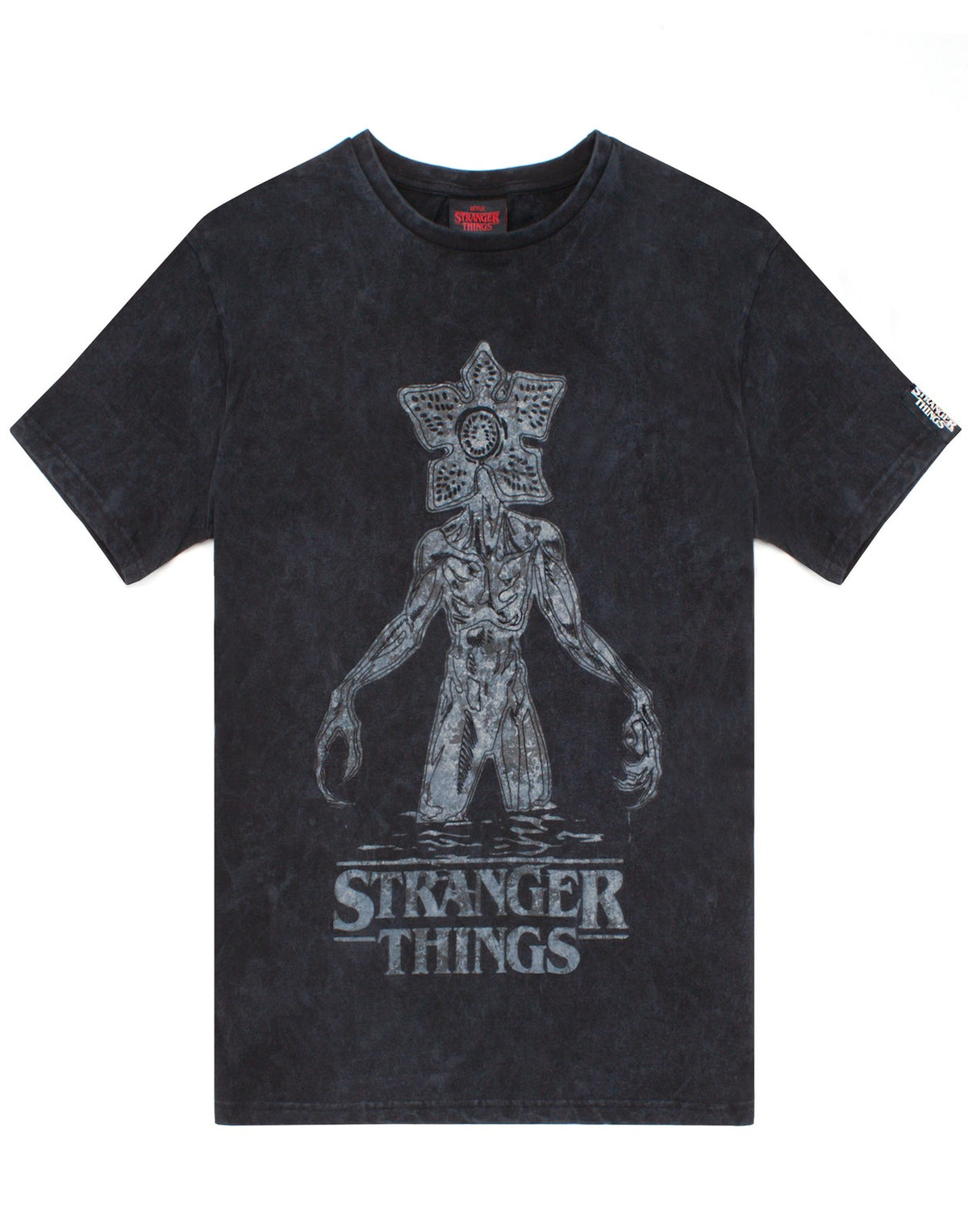 Stranger Things Short Sleeved T-Shirt | Womens Charcoal | Official Merch