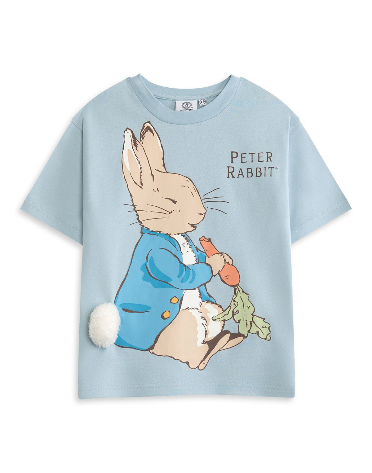 Peter Rabbit Short Sleeved T-Shirt | Unisex Kids Blue | Official Merch