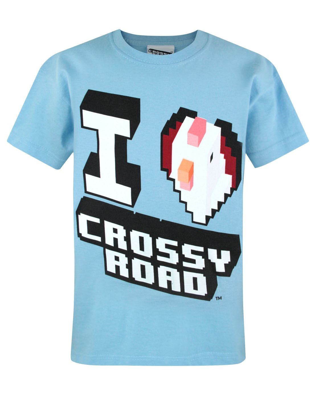 Crossy Road Short Sleeved T-Shirt | Boys Blue | Official Merch