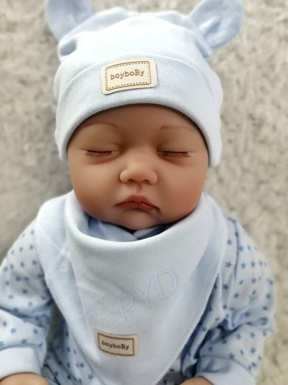 22inch Realistic Reborn Dolls Silicone Vinyl Lifelike Baby Boy Handmade Newborn