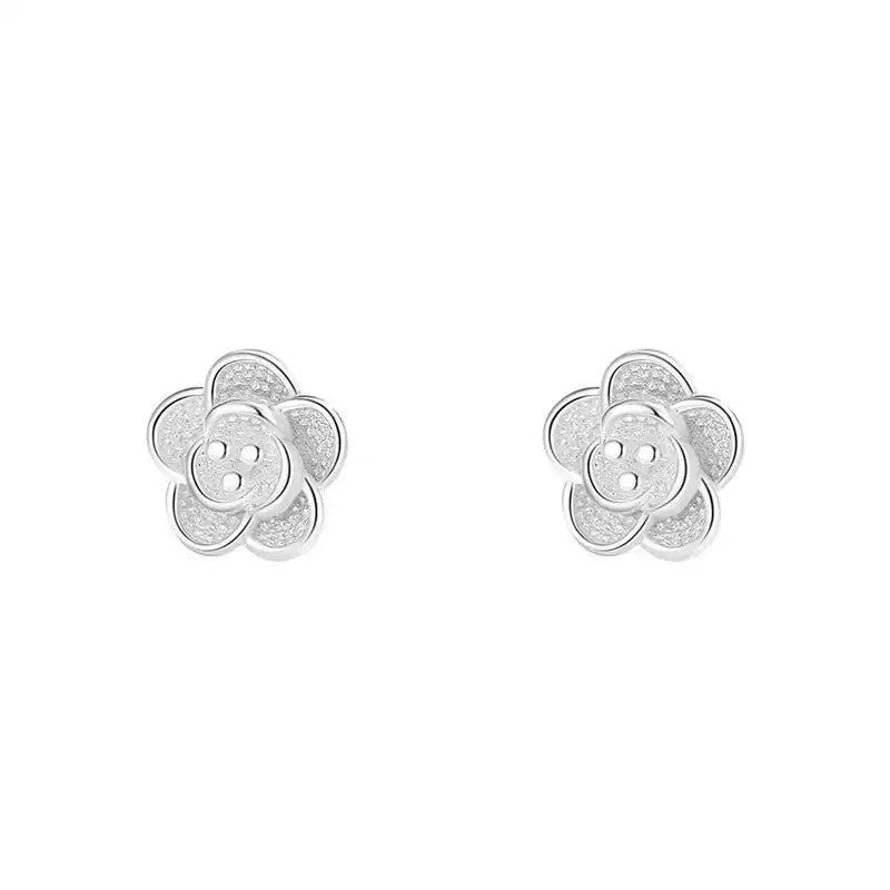 925 Sterling Silver Flower Stud Earrings Jewellery Women Girls Gift UK