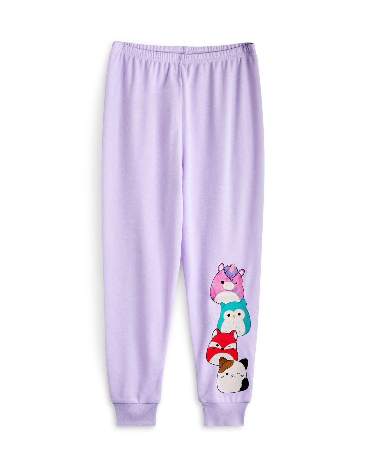 Squishmallows Multi-Pack of 2 Long Sleeve Long Leg Pyjama Set | Girls Purple | O