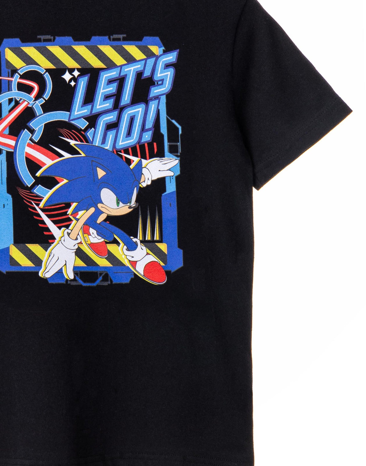 Sonic the Hedgehog Short Sleeved T-Shirt | Boys Black | Official Merch