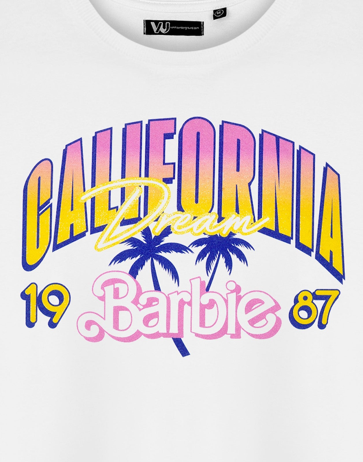 Barbie Cropped Short Sleeved T-Shirt | Womens White | Official Merch