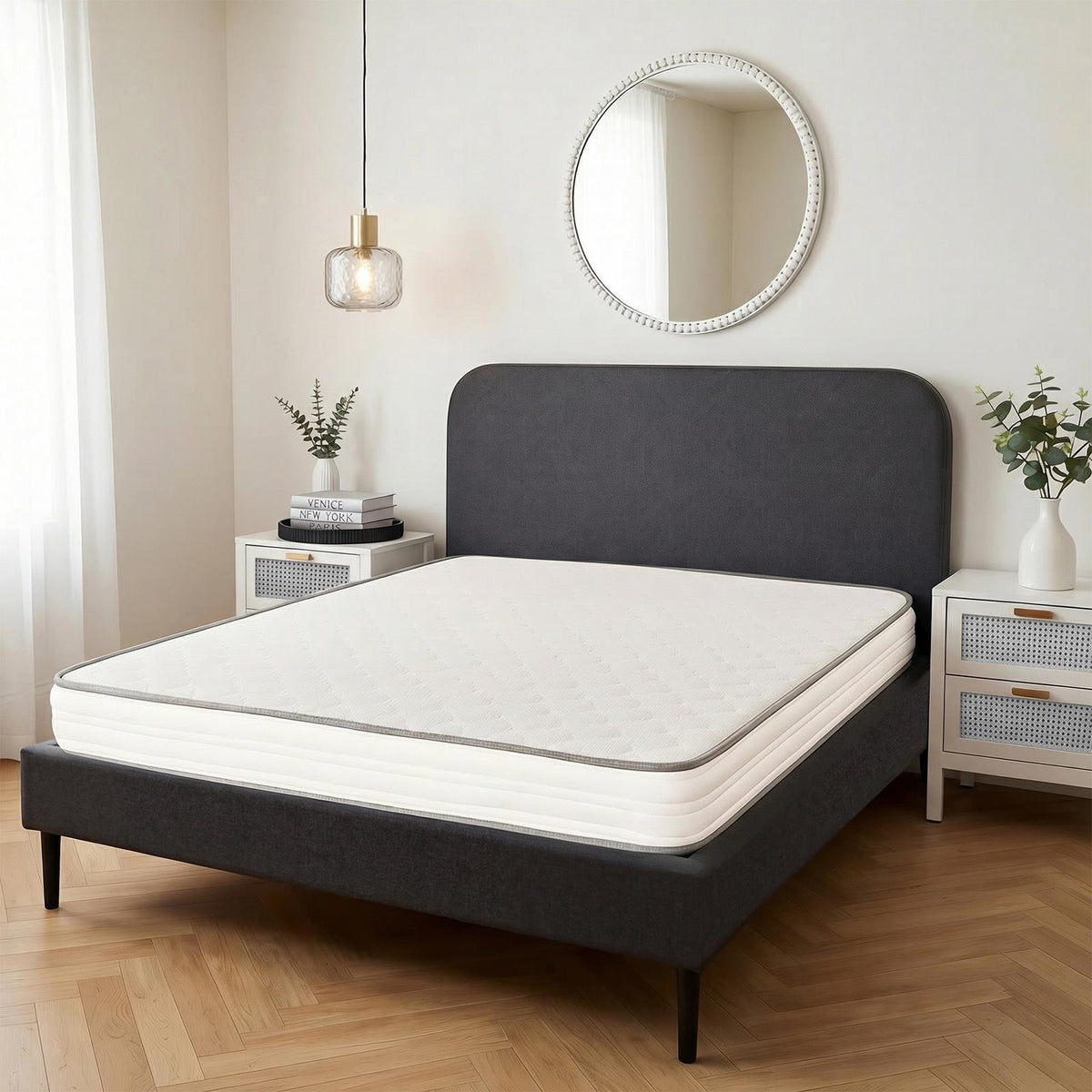 OHS Memory Foam Mattress Sprung Extra Comfort Deep Bed 3FT 4FT Double King