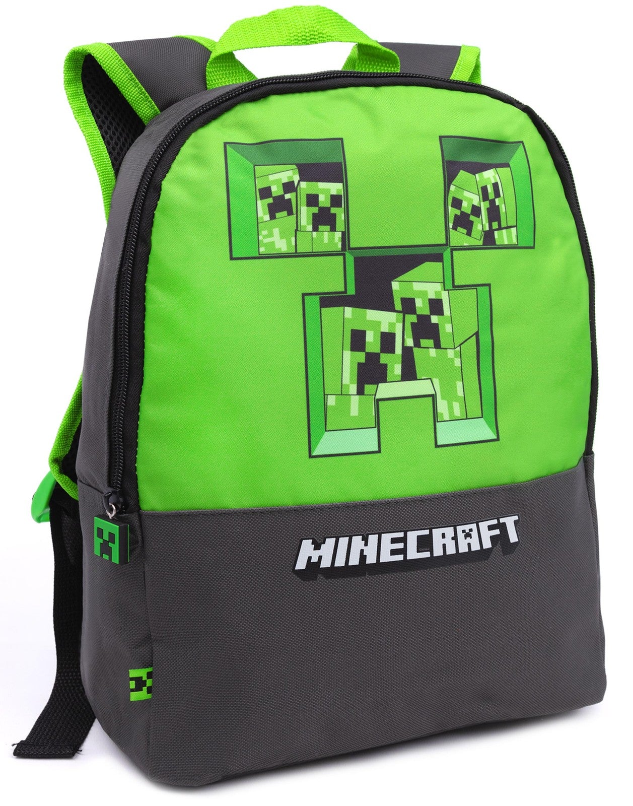 Minecraft Backpack | Boys Grey Gaming | Official Merch