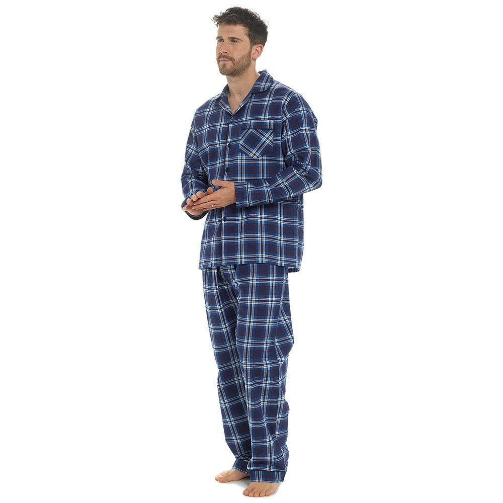 MENS TRADITIONAL PYJAMAS SET PLAIN PJ NIGHTWEAR LOUNGE WEAR TOP PANTS TROUSERS
