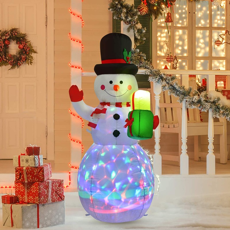 5FT Christmas Inflatable Snowman w/LED Light Blow Up Indoor/outdoor Garden Decor