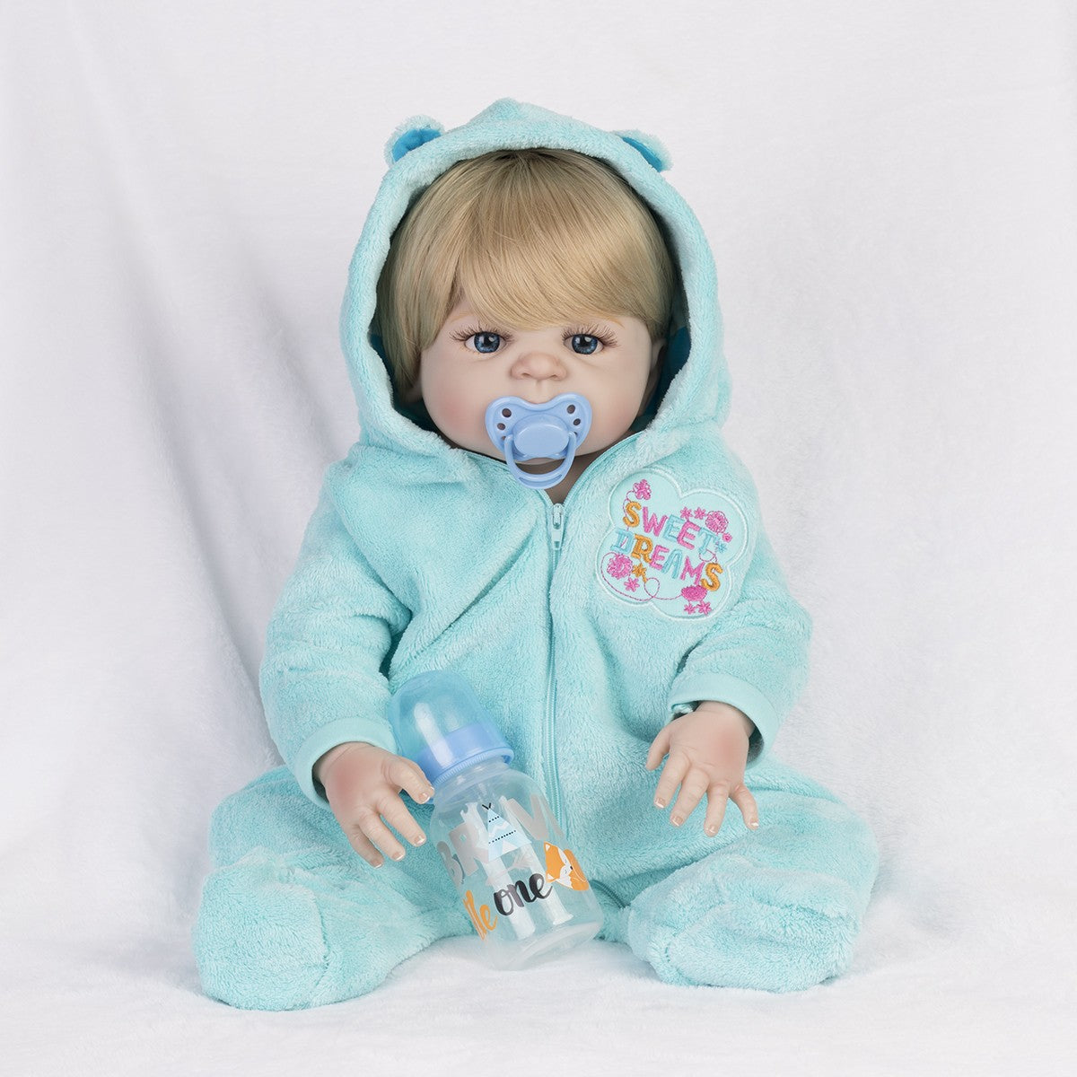 22'' Realistic Twins Reborn Baby Dolls Full Body Vinyl Silicone Boy Girl Gift UK
