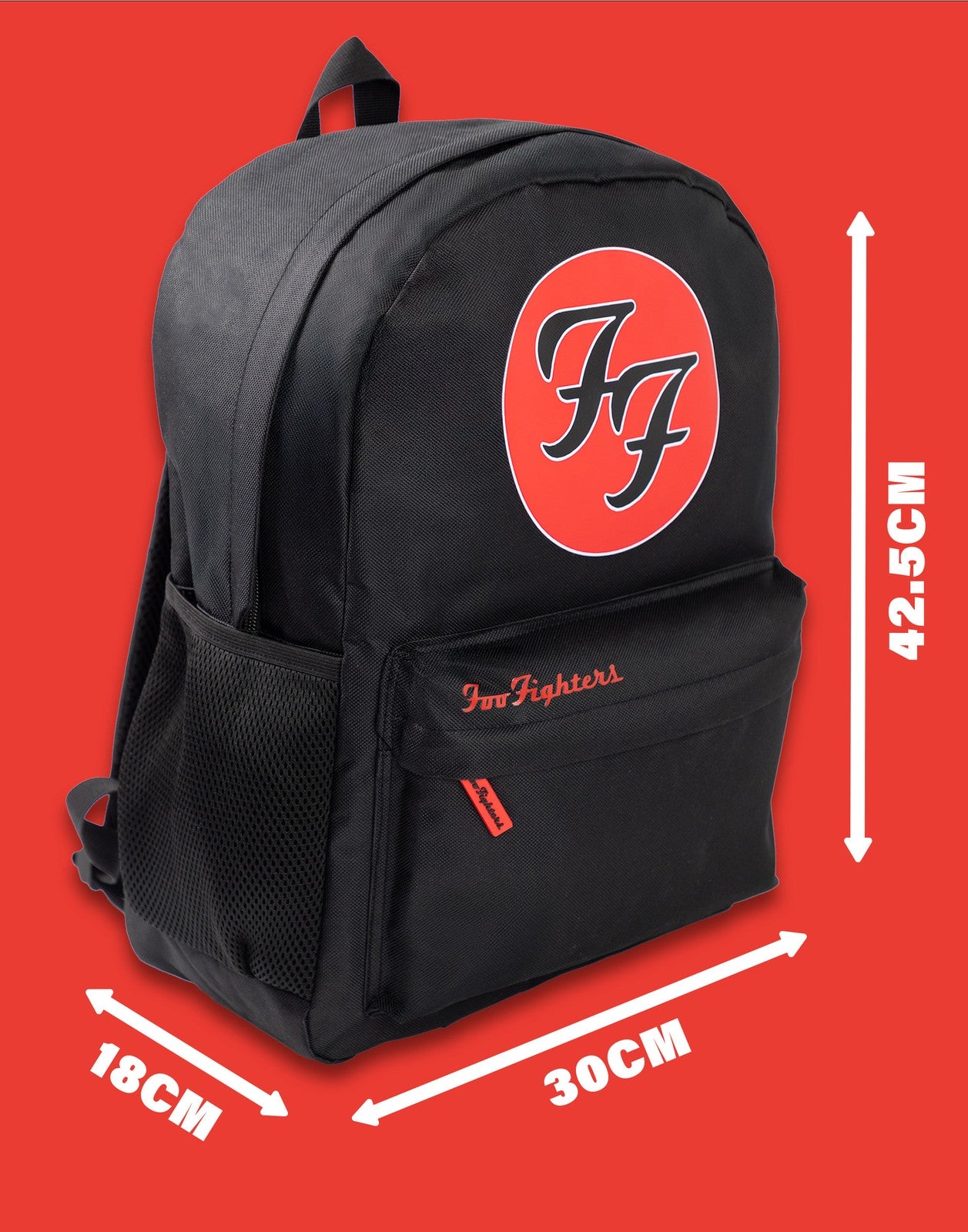 Foo Fighters Backpack | Unisex Black | Official Merch