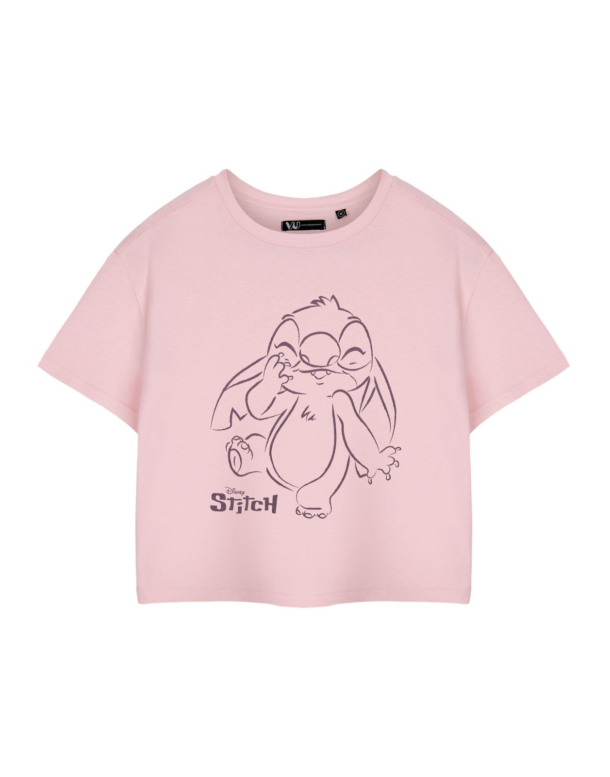 Disney Cropped Short Sleeved T-Shirt | Womens Pink | Official Merch