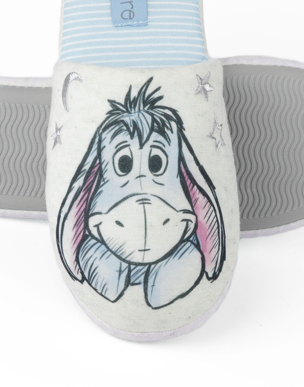 Disney Mule Slippers | Womens Grey | Official Merch