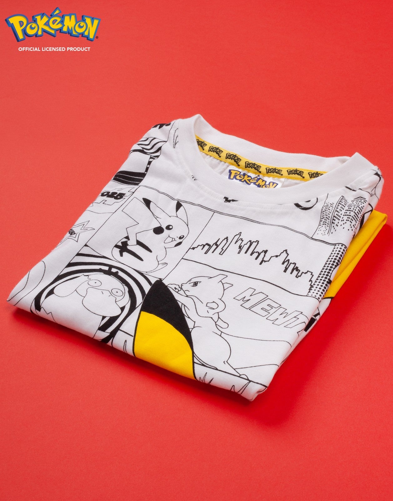 Pokemon Short Sleeved T-Shirt | Boys Grey | Official Merch