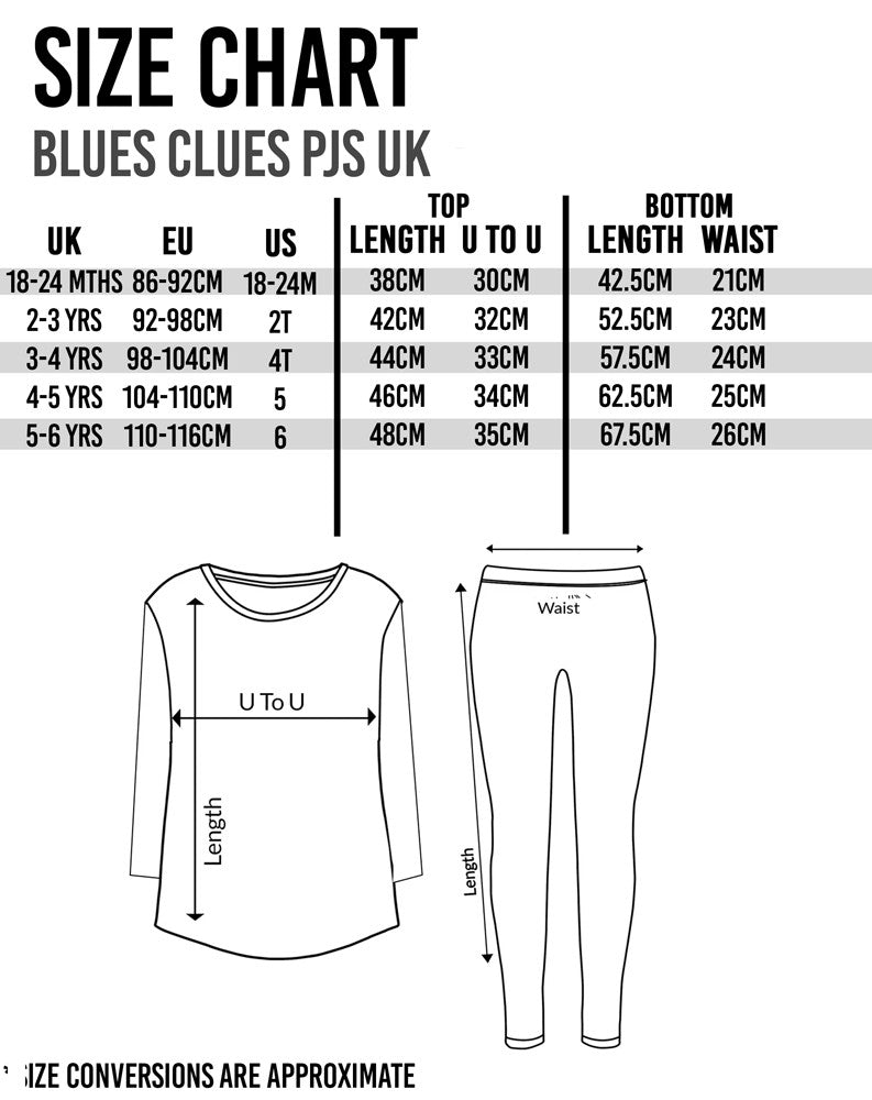 Blue's Clues & You! Long Sleeve Long Leg Pyjama Set | Boys Blue | Official Merch