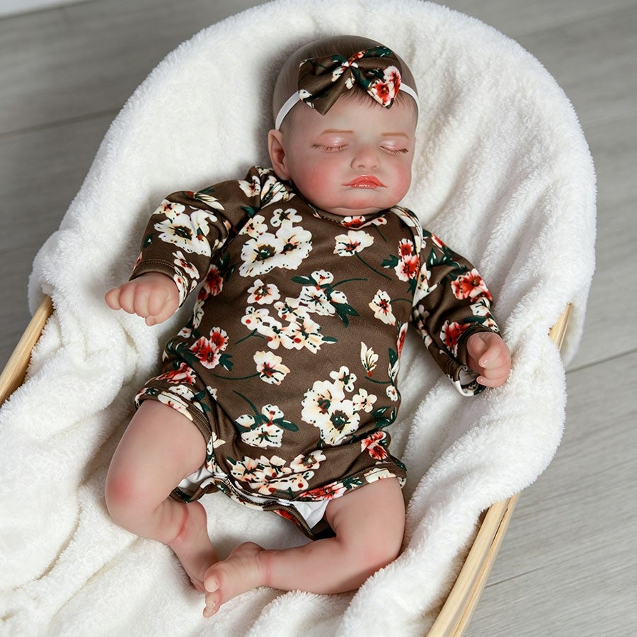 16inch Reborn Baby Dolls Vinyl Silicone Handmade Newborn Girl Adorable Doll Gift