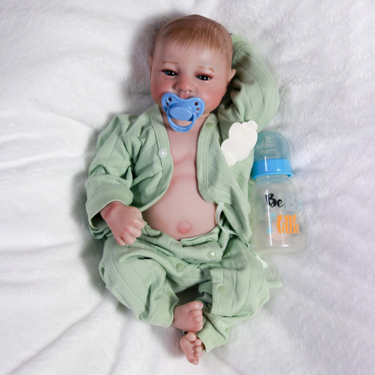18" Reborn Dolls Twins Full Body Vinyl Silicone Lifelike Newborn Baby Boy Girl