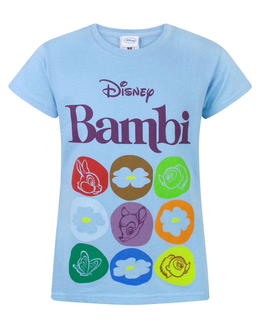 Disney Short Sleeved T-Shirt | Girls Blue | Official Merch